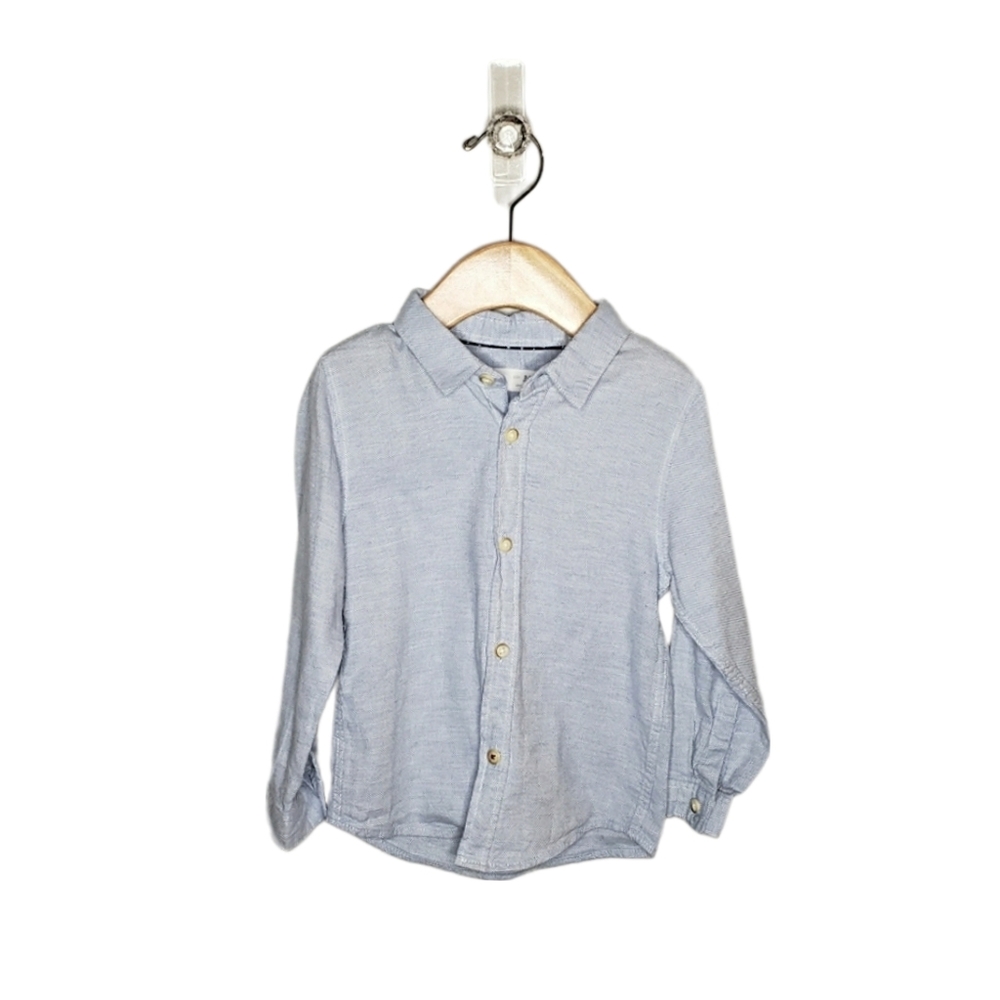 Zara baby toddler 2-3 years Blue Button Down Oxford Shirt